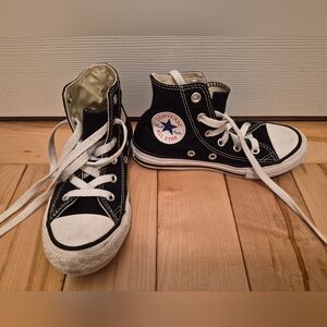 Converse toddler size 12 black high top sneakers